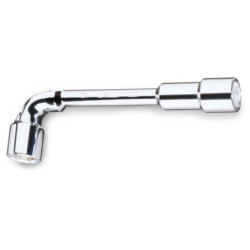 Clé à pipe débouchée chromée polie 933 - 21x21mm