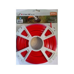 Fil nylon carré diamètre 2,7mm, 65m