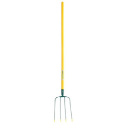 Fourche à fumier 4 dents emmanchée PVC