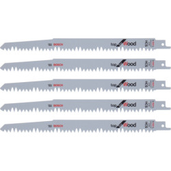 Lame de scie sabre bois S1531L 190mm blister de 5