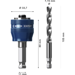 Adaptateur powerchange 6 pans et foret HSS-G
