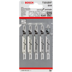 Lame de scie sauteuse PRO Laminate clean T101BIF blister de 5