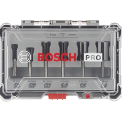 Kit de fraises droites PRO emmanchement 8mm 6 pièces