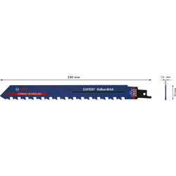 Lame scie sabre EXPERT carbure brique 240mm S1543HM blister de 1