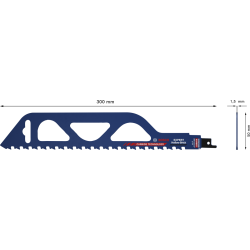 Lame scie sabre EXPERT carbure brique 300mm S1243HM blister de 1