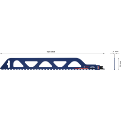 Lame scie sabre EXPERT carbure brique 450mm S2243H blister de 1