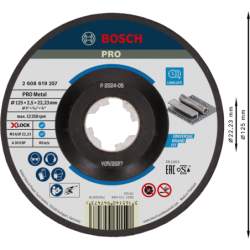 Disque Bosch à tronçonner X-Lock 125mmx2.5mm