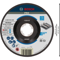 Disque Bosch à meuler 125x6mm X-lock